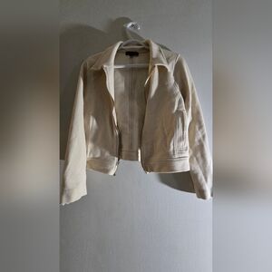 Banana Republic Cream Zip Jacket